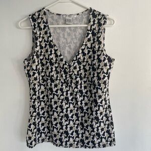 Geoffrey Beene Sport Black and White Pattern Tank size large